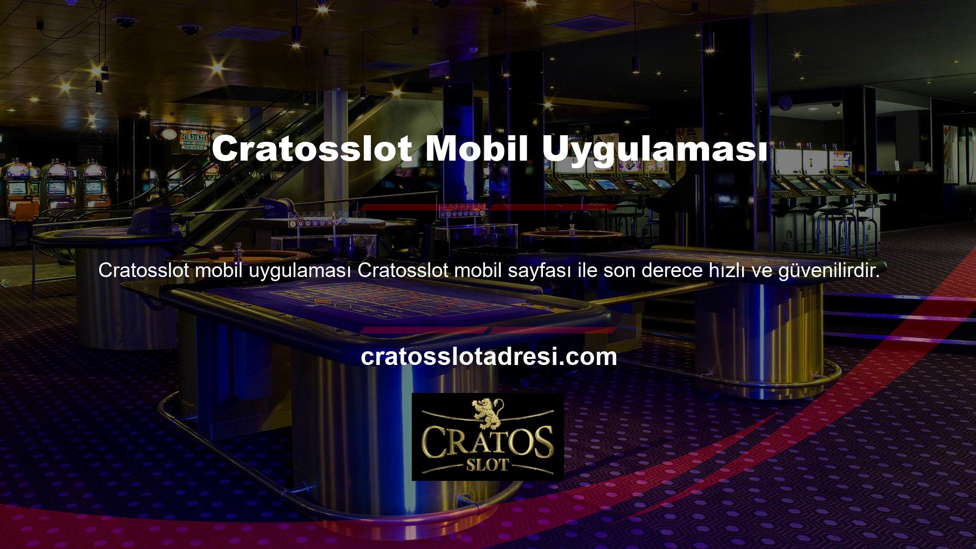 Ancak, eğer mobil telefonunuzdan kolayca girebilir, bu da Cratosslot ev sayfanızdan kolayca girebilir